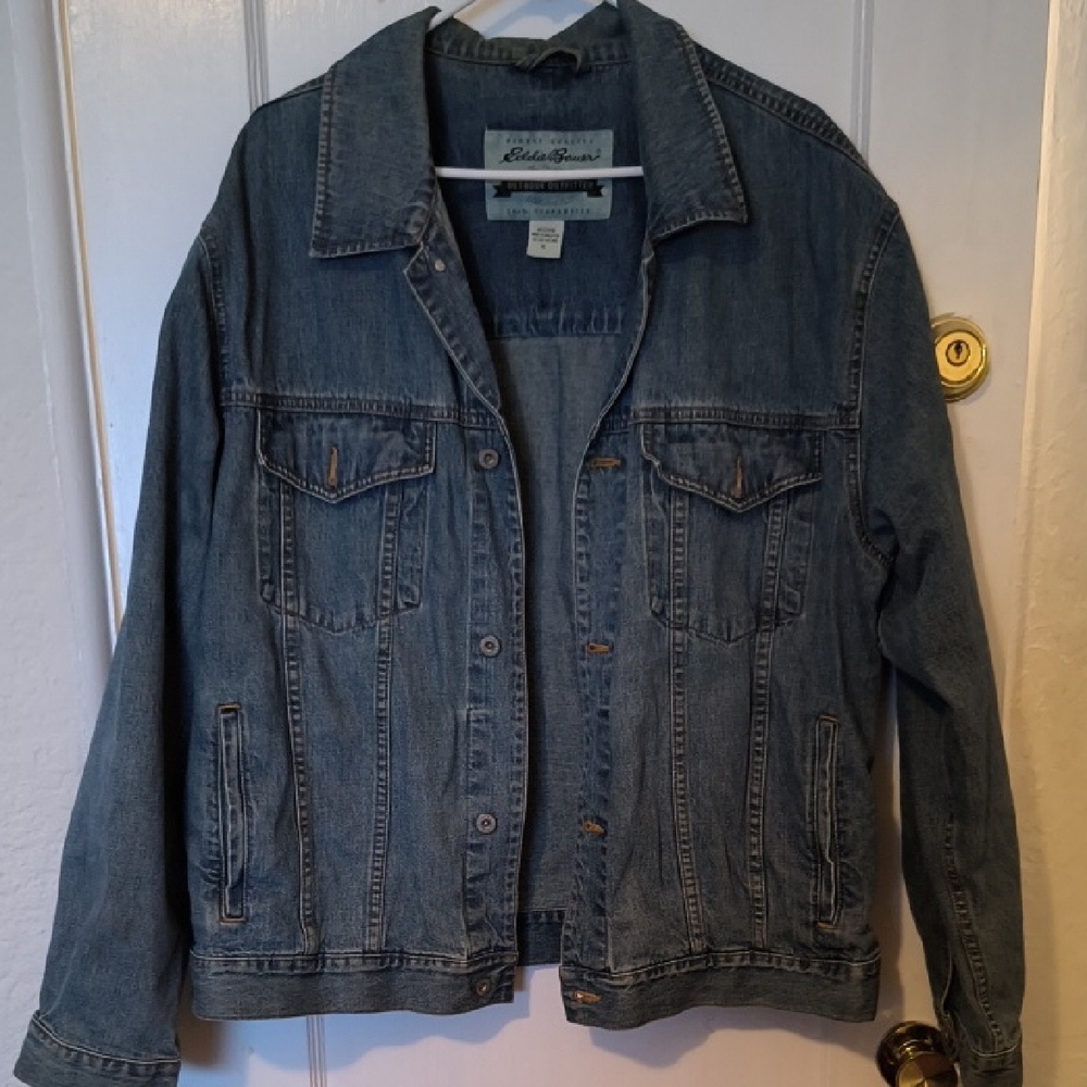 Eddie Bauer | 100% Cotton Blue Jean Jacket